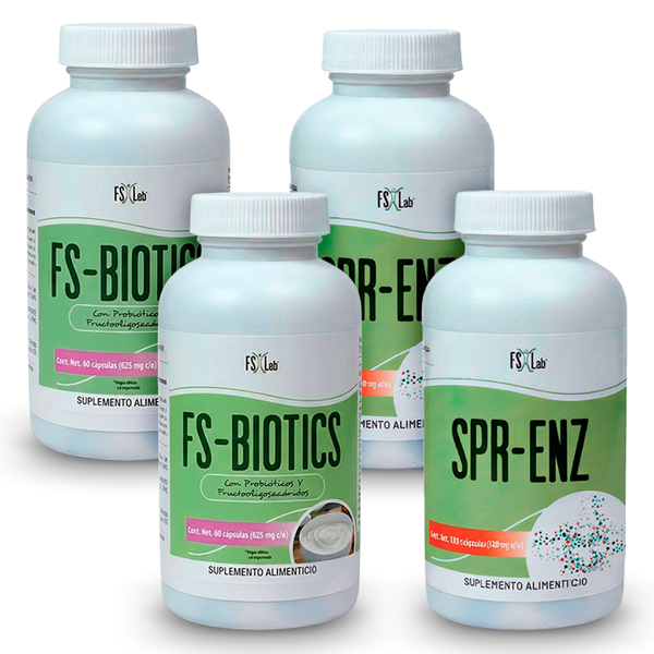 Kit FS-Biotics y SPR-ENZ (2 botes de SPR-ENZ Y 2 botes de FS-biotics)