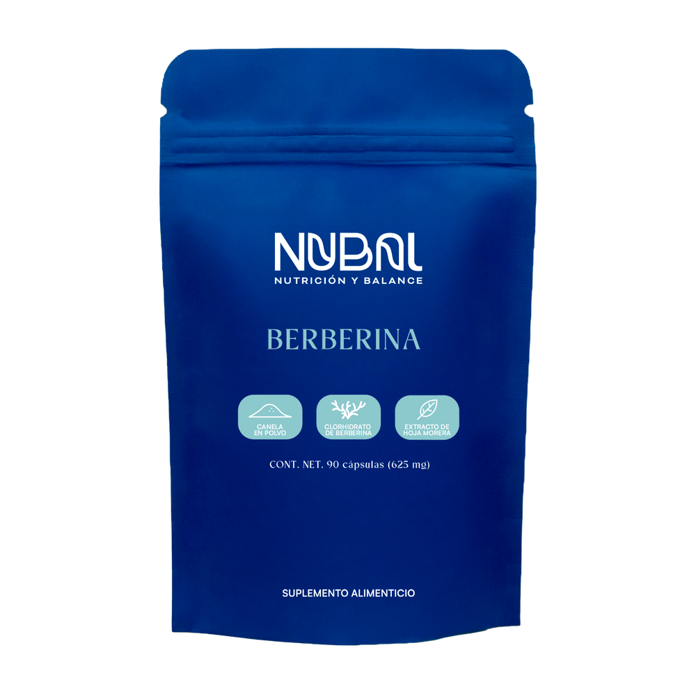 Berberina 97% HPLC NUBAL | Suplemento Alimenticio 90 Cápsulas