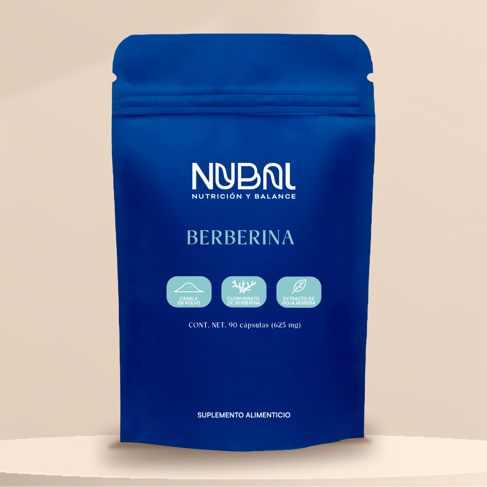 Berberina 97% HPLC NUBAL | Suplemento Alimenticio 90 Cápsulas