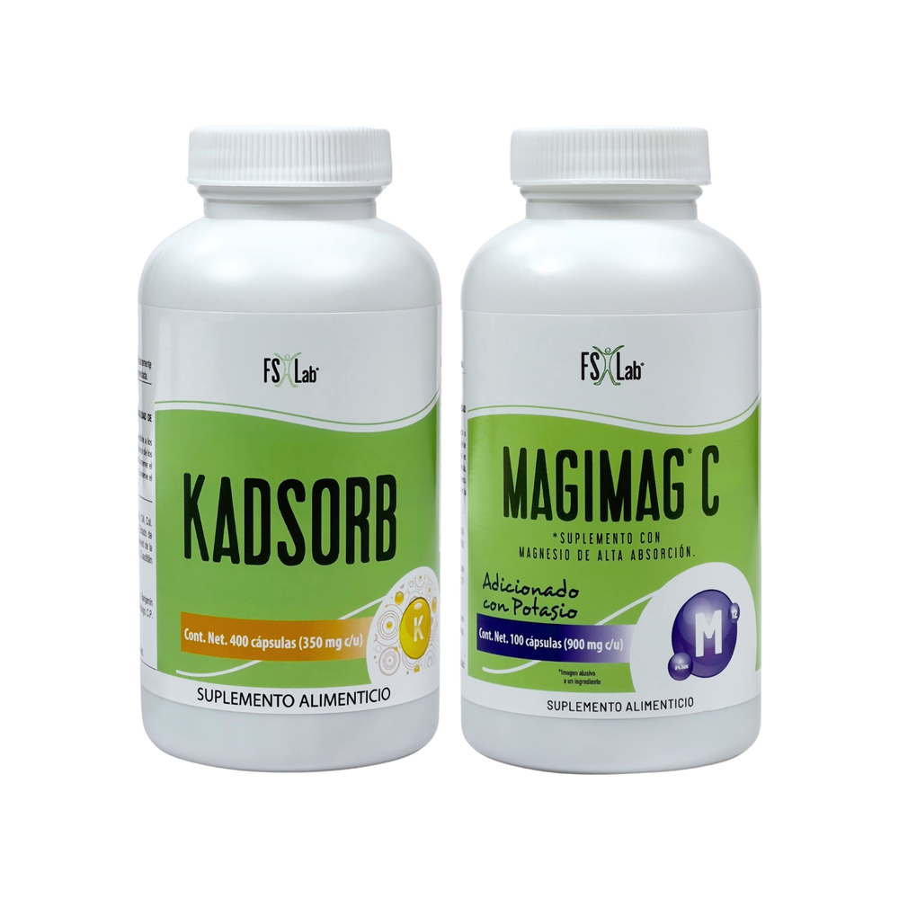 Kit de Citrato de Magnesio + Citrato de Potasio en Cápsulas