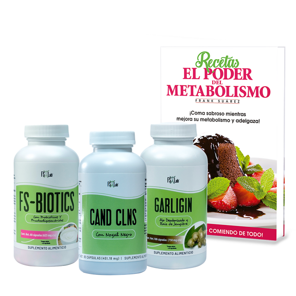 KIT CAND CLNS CON LIBRO (EL #1 DE FRANK) RECETAS EL PODER DEL METABOLISMO