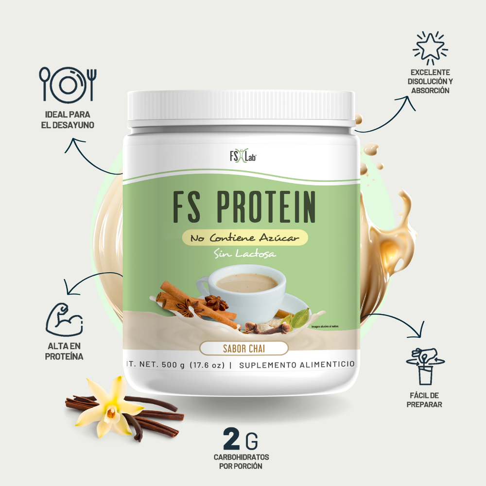 Proteína de Aislado de Suero de Leche-Whey Protein-FS- Protein Sin Azúcar Chai