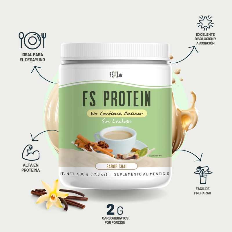Proteína de Aislado de Suero de Leche-Whey Protein-FS- Protein Sin Azúcar Chai