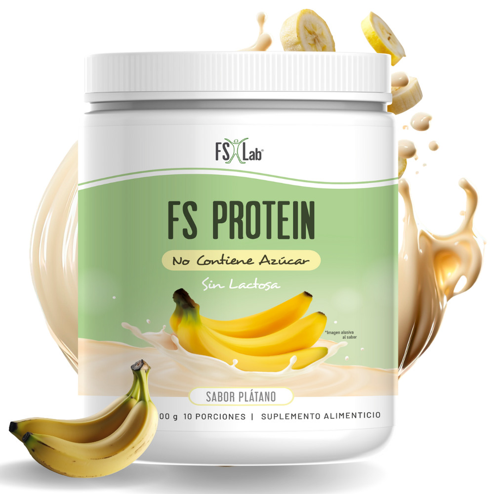 Proteína de Aislado de Suero de Leche-Whey Protein-Meta-B Protein Sin Azúcar Plátano 500g