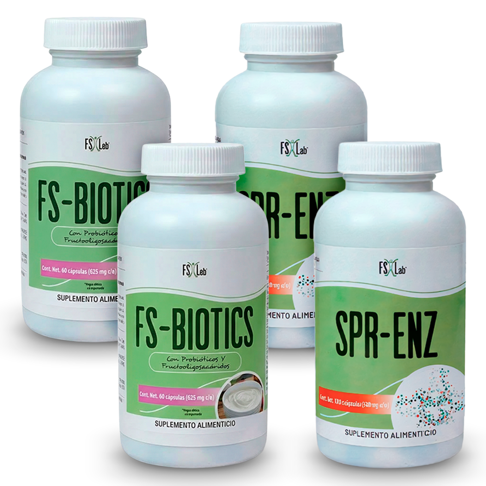 Kit FS-Biotics y SPR-ENZ (2 botes de SPR-ENZ Y 2 botes de FS-biotics)