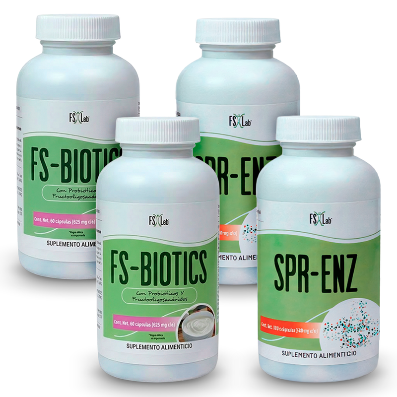 Kit FS-Biotics y SPR-ENZ (2 botes de SPR-ENZ Y 2 botes de FS-biotics)
