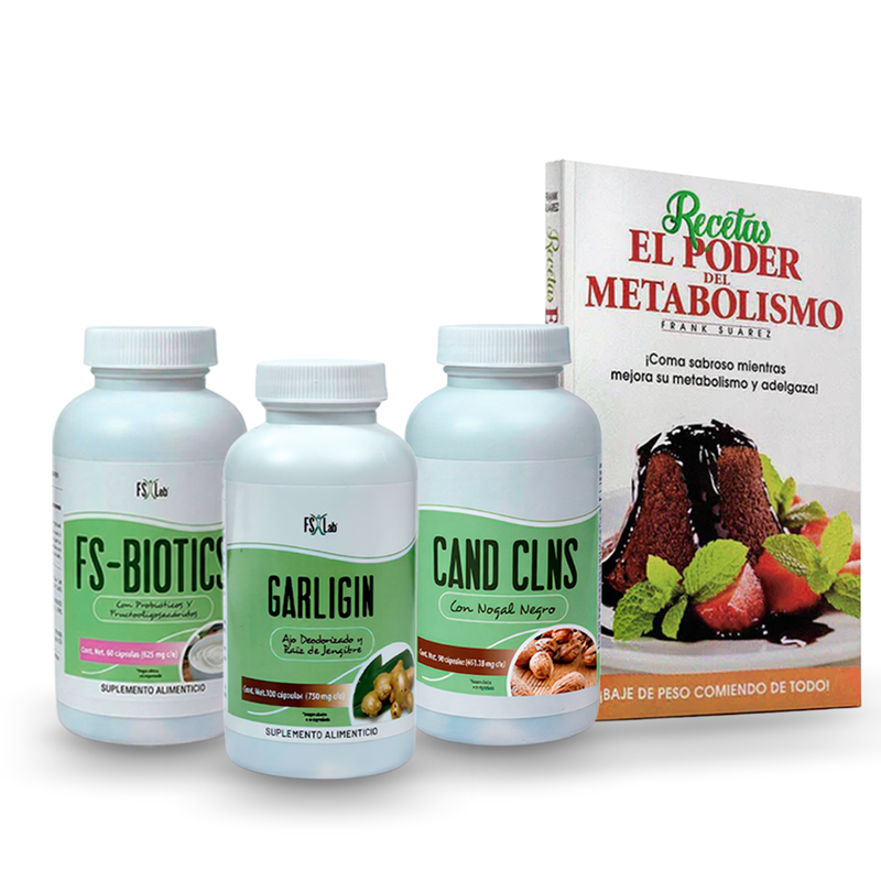 KIT CAND CLNS CON LIBRO (EL #1 DE FRANK) RECETAS EL PODER DEL METABOLISMO