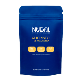 Glicinato de Magnesio NUBAL | 270 mg Magnesio Elemental, 60 Cápsulas