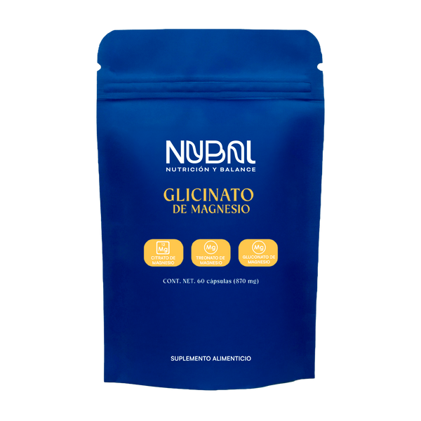 Glicinato de Magnesio NUBAL | 270 mg Magnesio Elemental, 60 Cápsulas