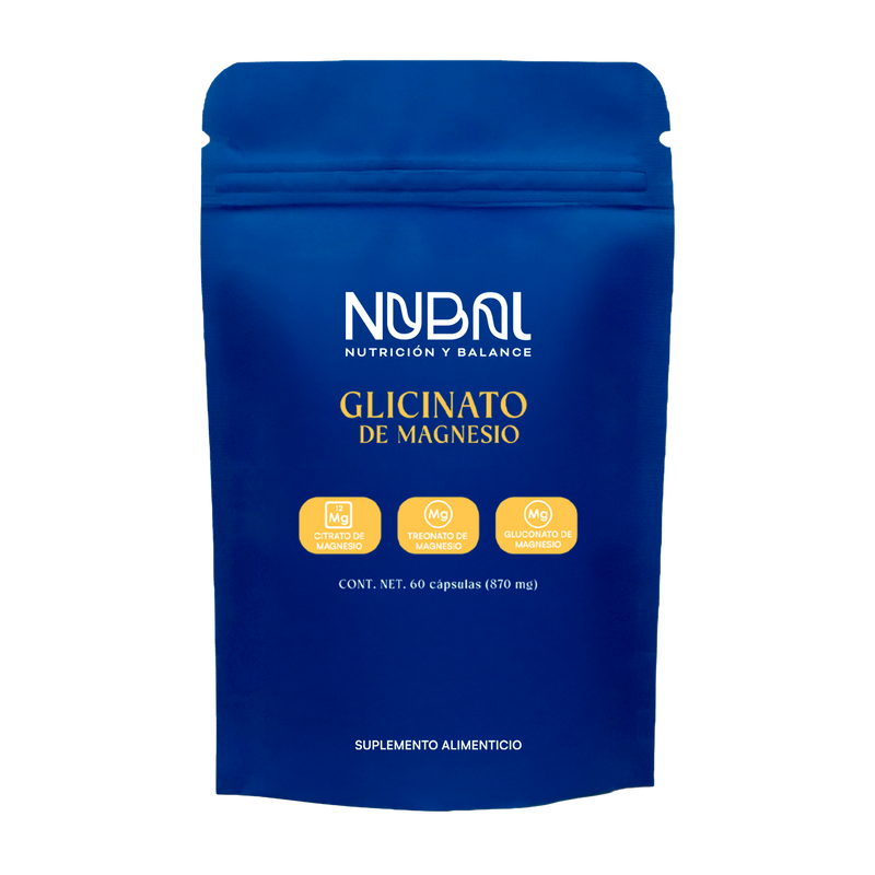 Glicinato de Magnesio NUBAL | 270 mg Magnesio Elemental, 60 Cápsulas