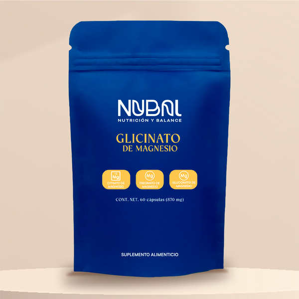 Glicinato de Magnesio NUBAL | 270 mg Magnesio Elemental, 60 Cápsulas