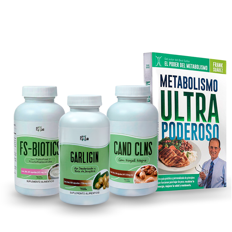 KIT CAND CLNS CON LIBRO (EL #1 DE FRANK) METABOLISMO ULTRAPODEROSO