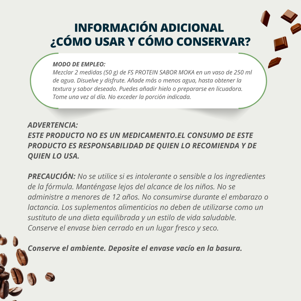 Proteína de Aislado de Suero de Leche-Whey Protein-Meta-B Protein Sin Azúcar Moka 500g