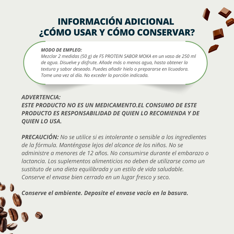 Proteína de Aislado de Suero de Leche-Whey Protein-Meta-B Protein Sin Azúcar Moka 500g