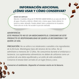 Proteína de Aislado de Suero de Leche-Whey Protein-Meta-B Protein Sin Azúcar Moka