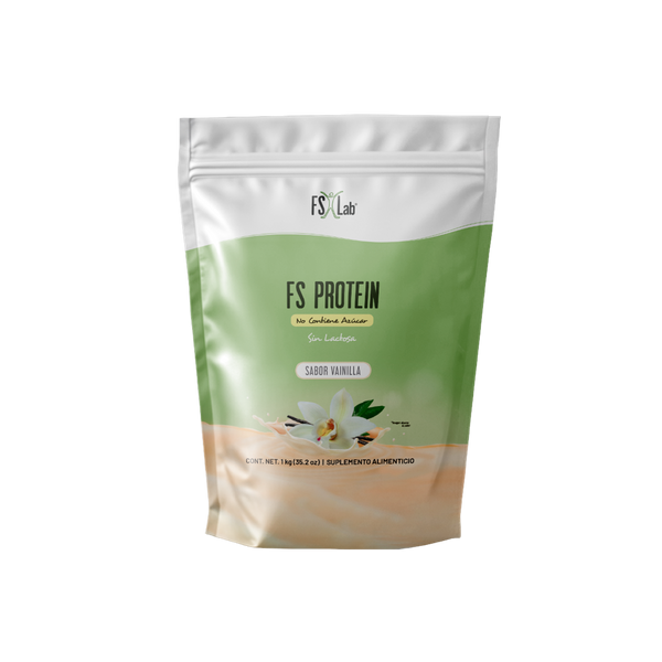 Bolsa Proteína de Aislado de Suero de Leche-Whey FS-Protein Sin Azúcar 1 kilo Vainilla