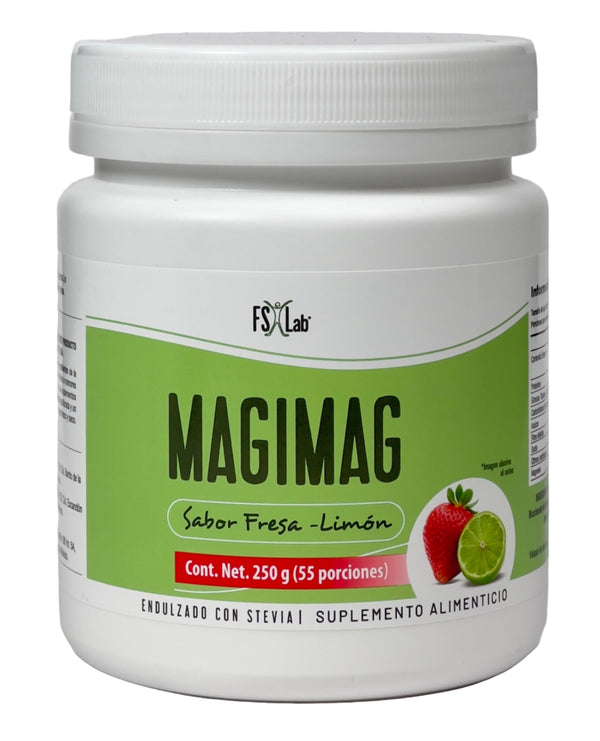 MagiMag (250g de Citrato de Magnesio en polvo para tomar con agua) fresa-limón