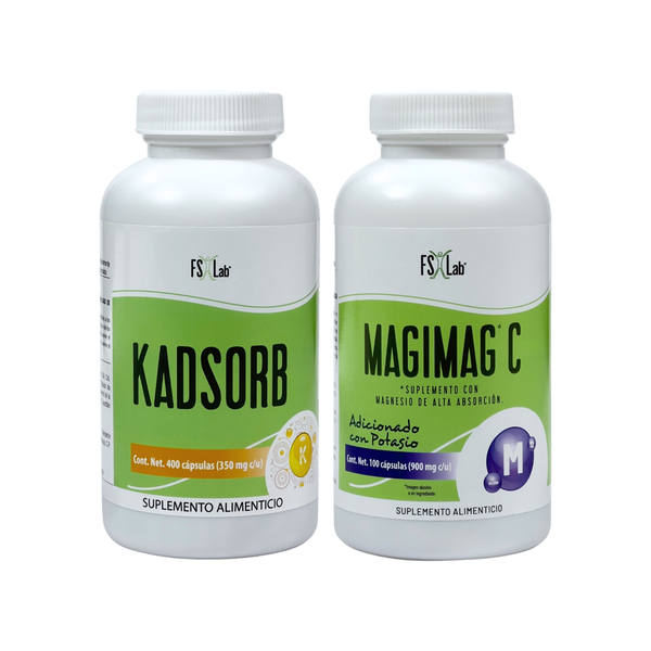 Kit de Citrato de Magnesio + Citrato de Potasio en Cápsulas
