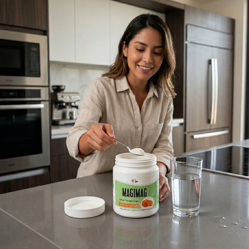 MagiMag sabor mandarina(250g de Citrato de Magnesio en polvo para tomar con agua)