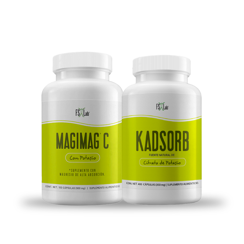 Kit Citrato de Magnesio y Citrato de Potasio en Cápsulas Kadsorb + Magimag-C