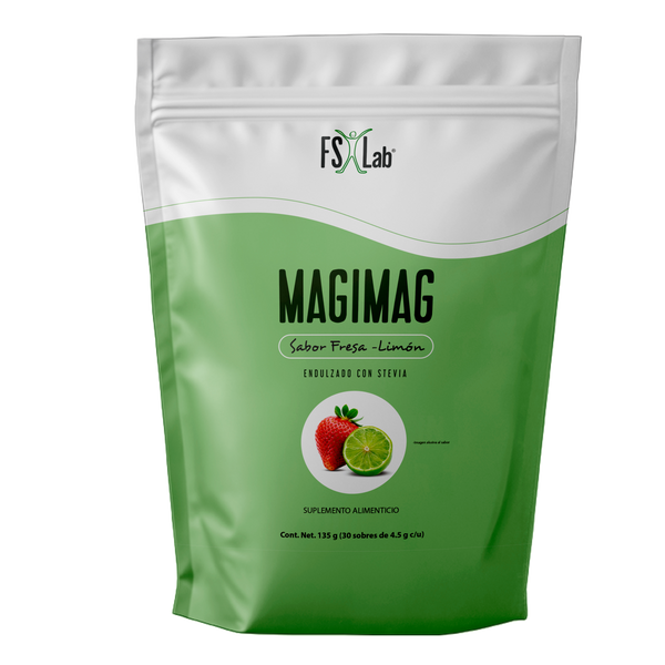 Magimag en sobres Citrato de Magnesio sabor Fresa - Limón para tomar en sobres