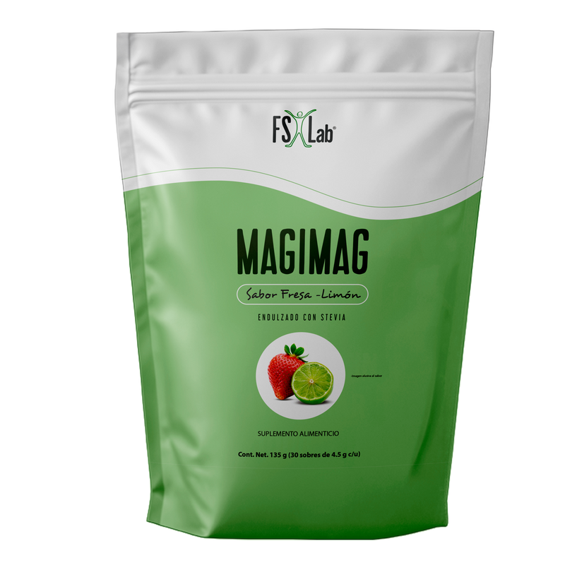 Magimag en sobres Citrato de Magnesio sabor Fresa - Limón para tomar en sobres