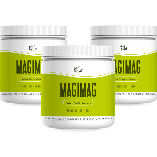 3 MagiMag (250g de Citrato de Magnesio en polvo para tomar con agua)