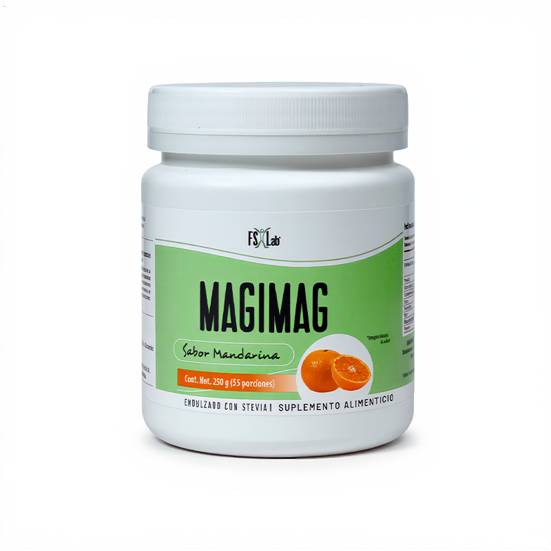 MagiMag sabor mandarina(250g de Citrato de Magnesio en polvo para tomar con agua)