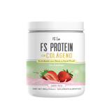 PROTEÍNA DE AISLADO DE SUERO DE LECHE-WHEY FS-PROTEIN CON COLÁGENO SIN AZÚCAR FRESA