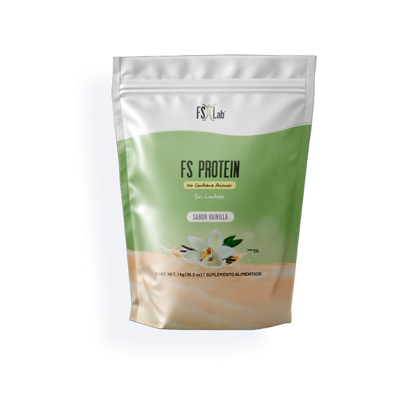 Bolsa Proteína de Aislado de Suero de Leche-Whey FS-Protein Sin Azúcar 1 kilo Vainilla