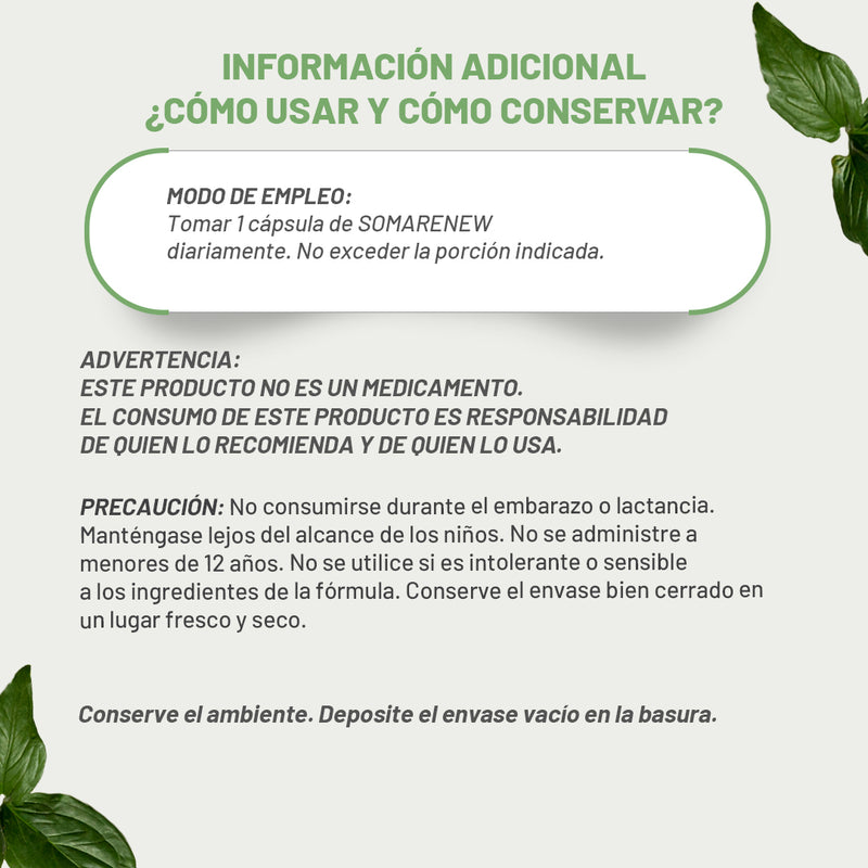 Somarenew (Fitoplancton Marino y Acido Fúlvico Negro)