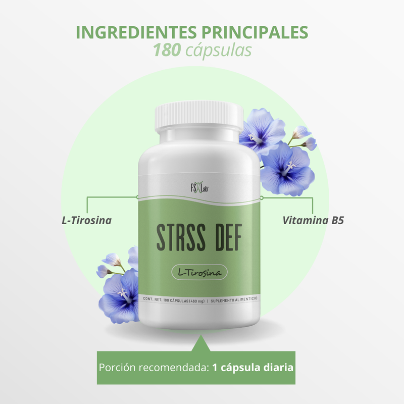 Strss Def (con Vitamina B5 y L-tirosina)