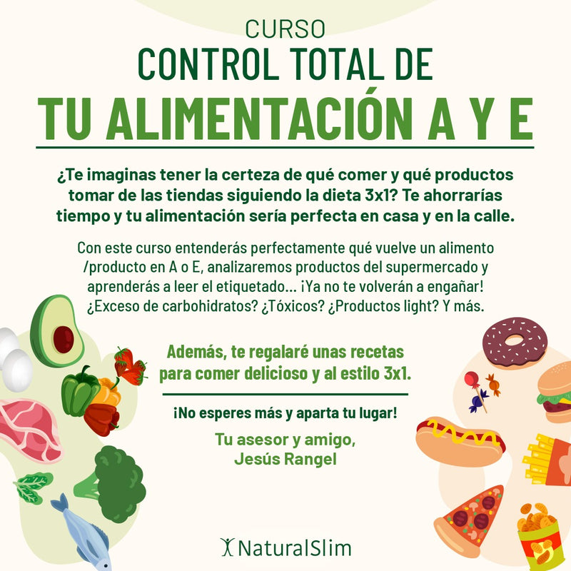 Curso: CONTROL TOTAL DE TU ALIMENTACIÓN A Y E