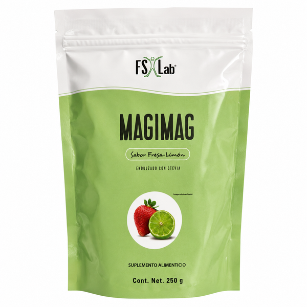 MagiMag (250g de Citrato de Magnesio en polvo para tomar con agua) fresa-limón