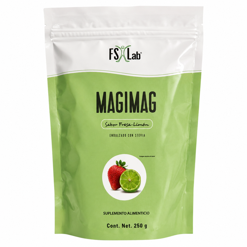 MagiMag (250g de Citrato de Magnesio en polvo para tomar con agua) fresa-limón