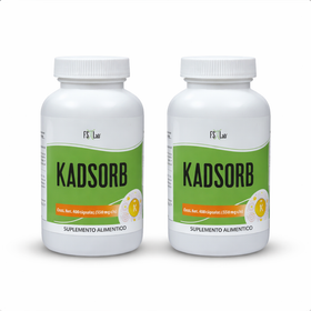 2 BOTES DE POTASIO (KADSORB) CON 99MG DE POTASIO POR CÁPSULA