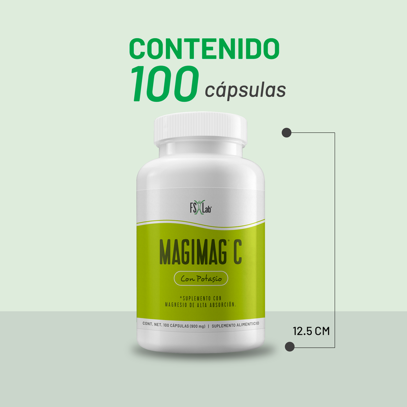 MAGIMAG C (100 cápsulas de citrato de magnesio y potasio)